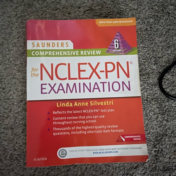 Nclex PN book, nclex study book, nclex Saunders comprehensive review PN , LPN - Picture 3 of 4